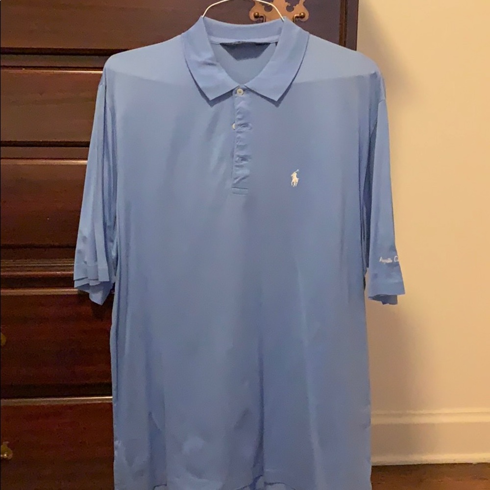 Light blue polo shirt